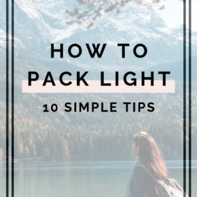 How to pack light - travel packing tips for packing light and saving money using onlyy a carry on bag! Don't overpack, use these packing tips instead to help you save time and money!