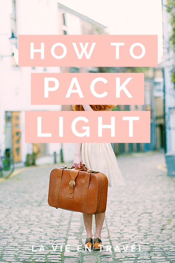 packing light for international travel