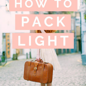 How to pack light - travel packing tips for packing light and saving money using onlyy a carry on bag! Don't overpack, use these packing tips instead to help you save time and money!
